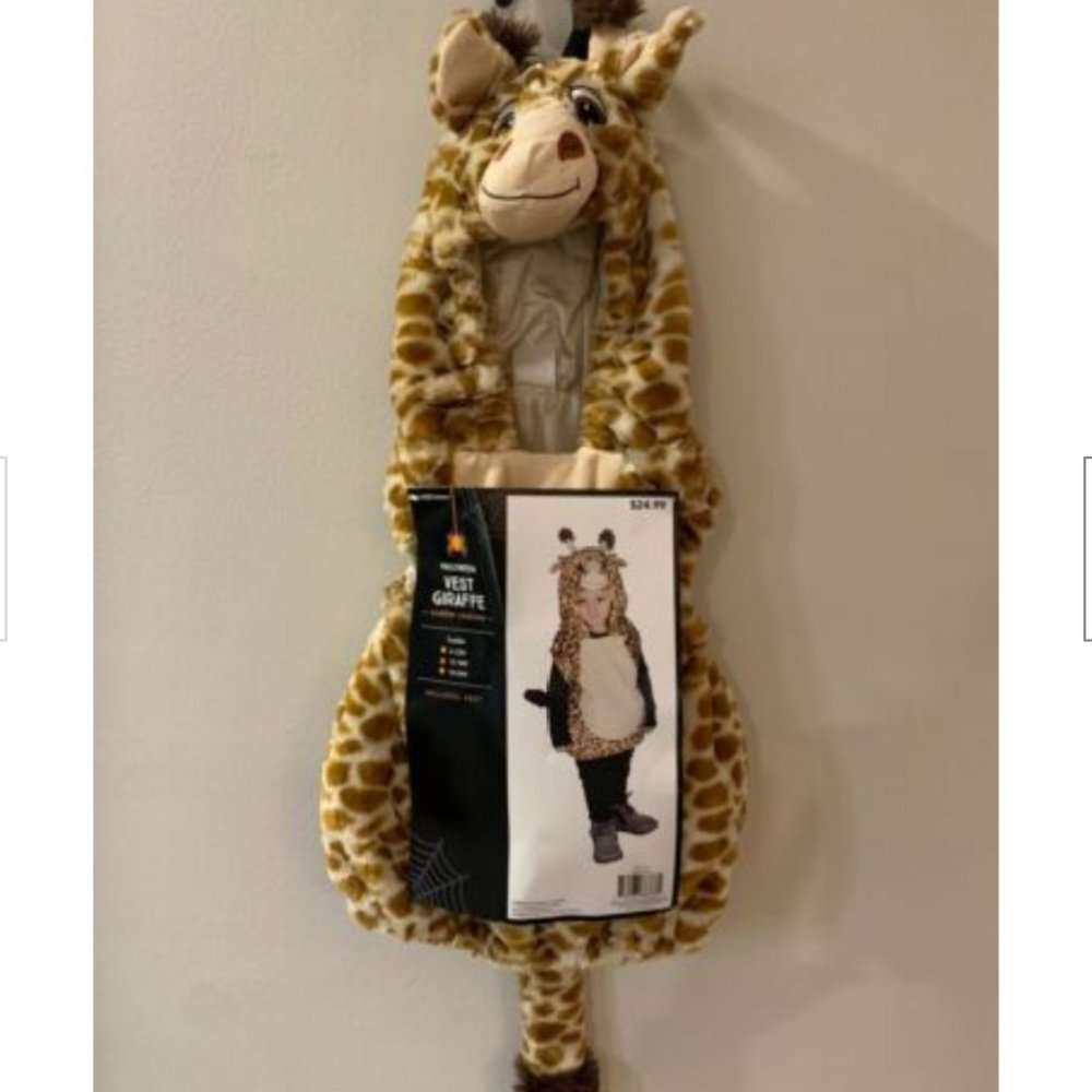 NIP Halloween Giraffe Costume Vest Toddle 12-18M